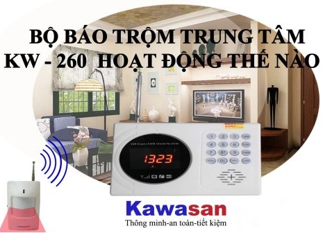 Hệ thống báo trộm qua điện thoại KW-260 sim