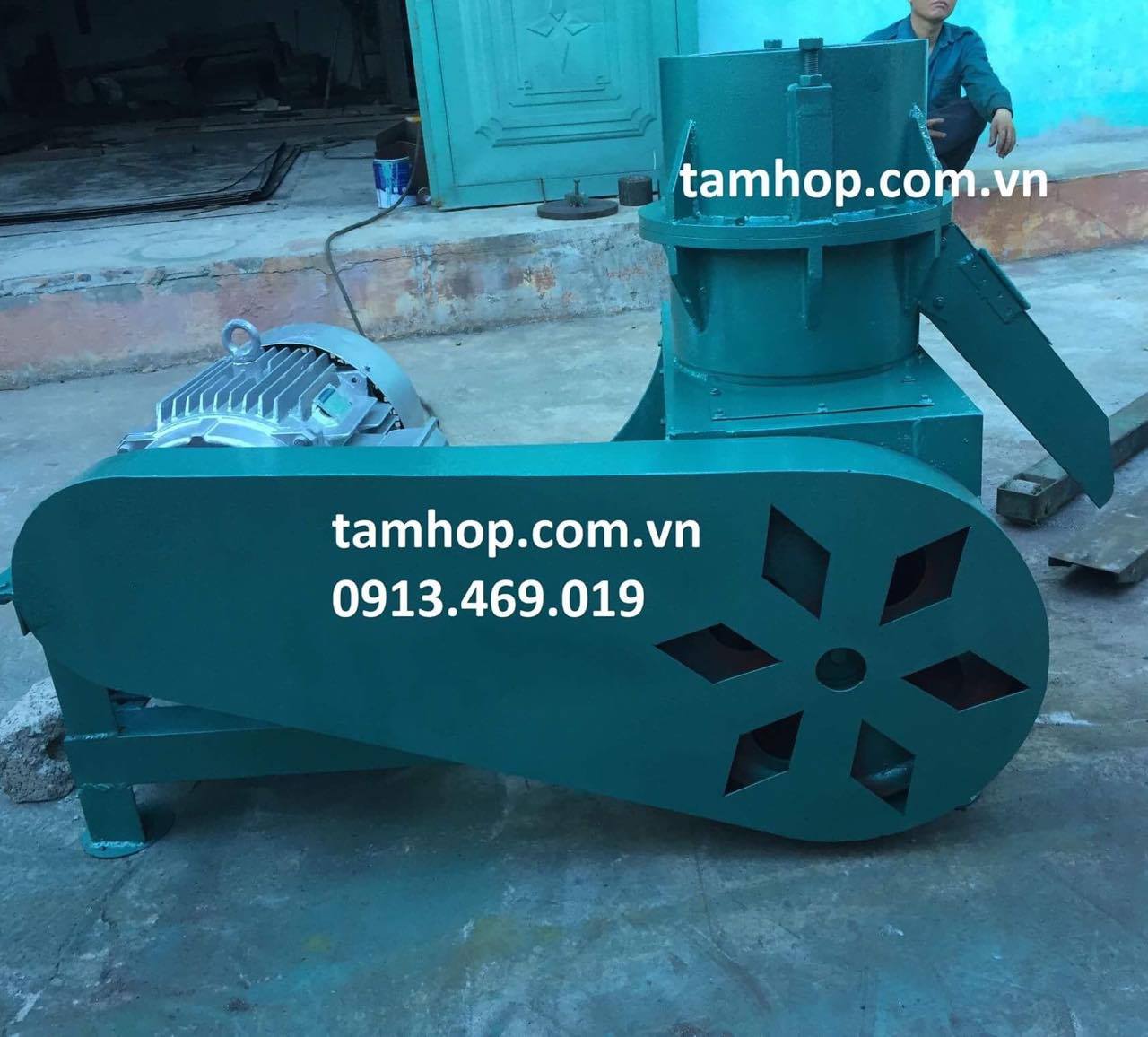 Máy ép viên cám rulo hoàn toàn mới