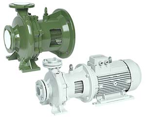 Máy bơm nước ly tâm trục ngang Saer model NCB và MG