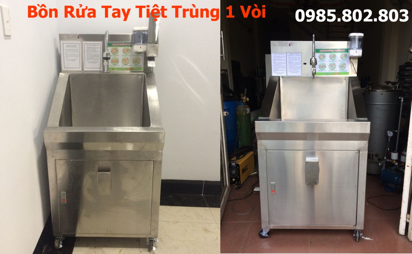 Bồn rửa tay tiệt trùng 1 vòi