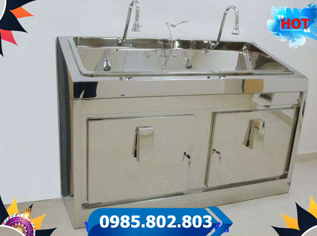 Bồn rửa tay tiệt trùng 2 vòi