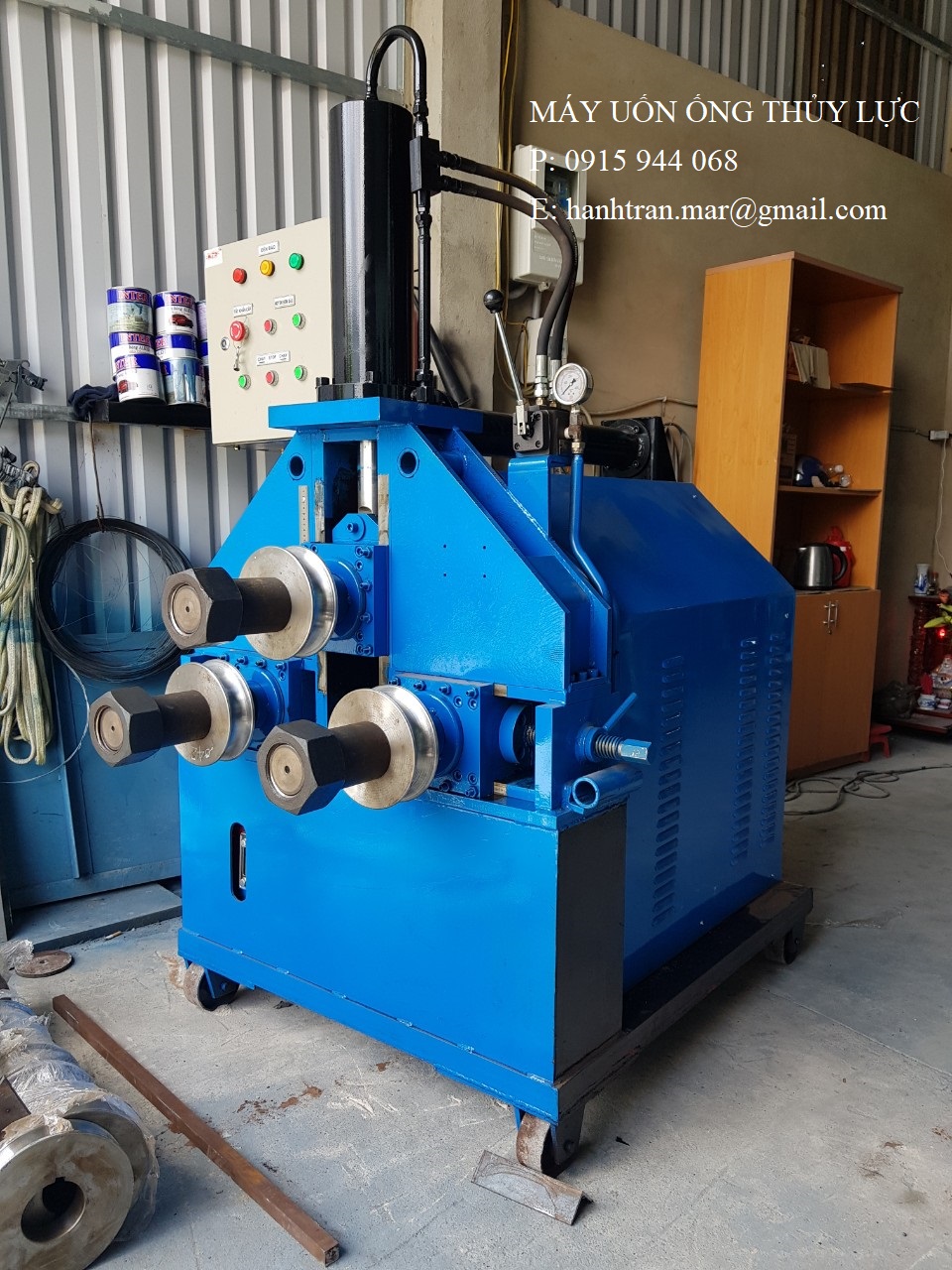 Máy uốn ống thủy lực 3 trục