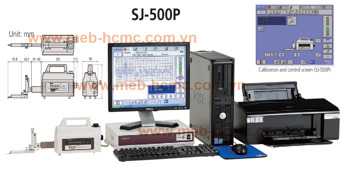 Máy đo độ nhám để bàn loại lực đo 0.75mN