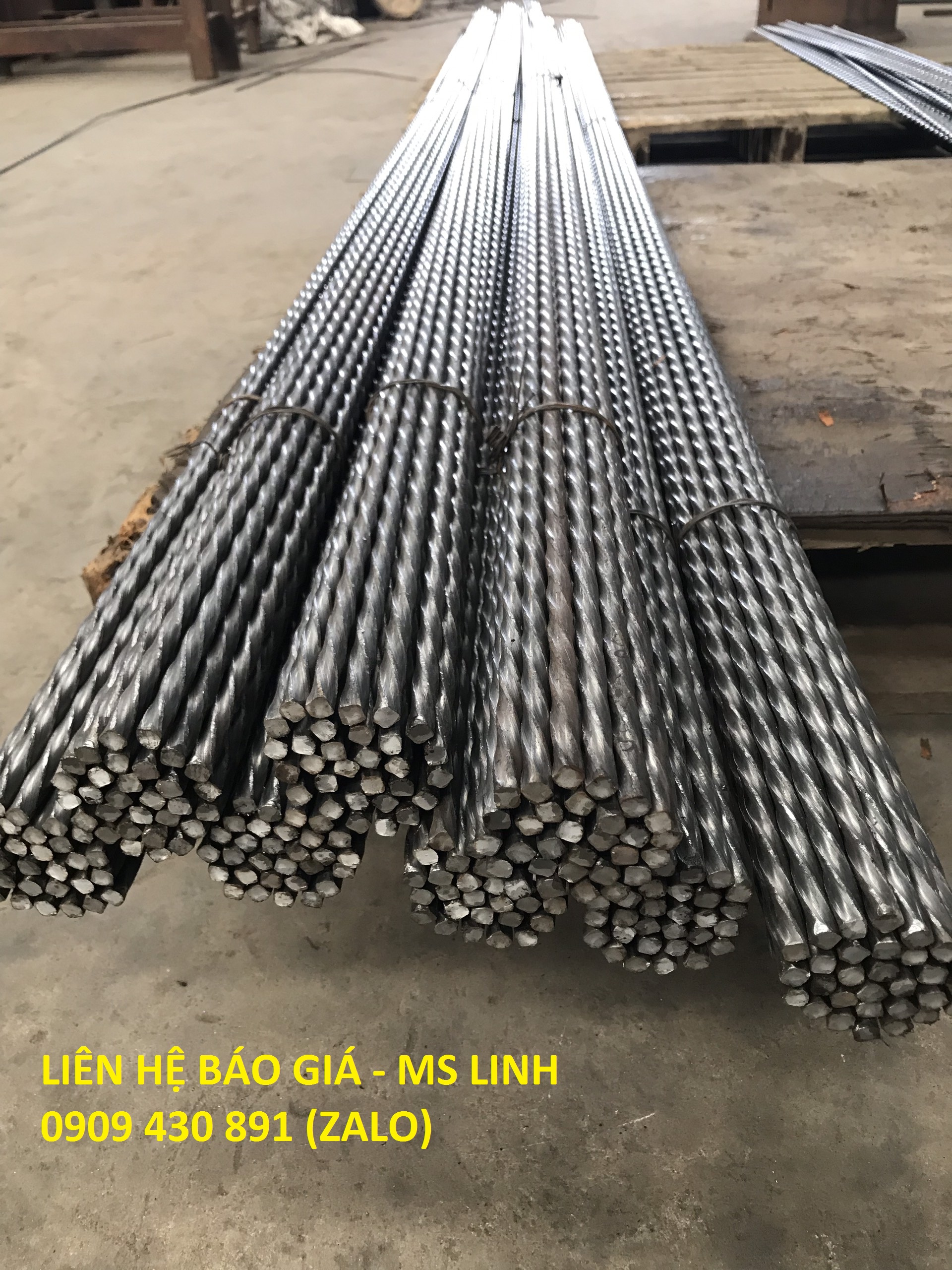 Thép vuông đặc xoắn 6x6- 8x8 dạng cuộn cường độ cao