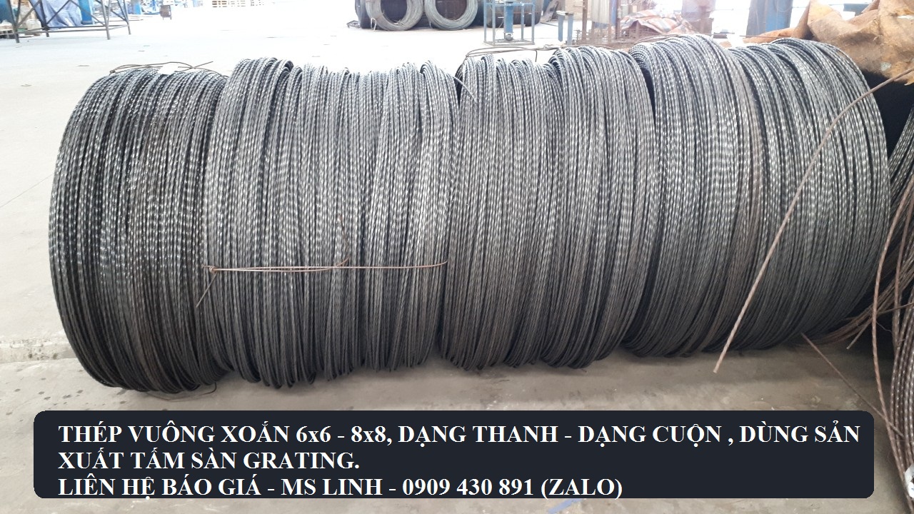 Thép vuông xoắn