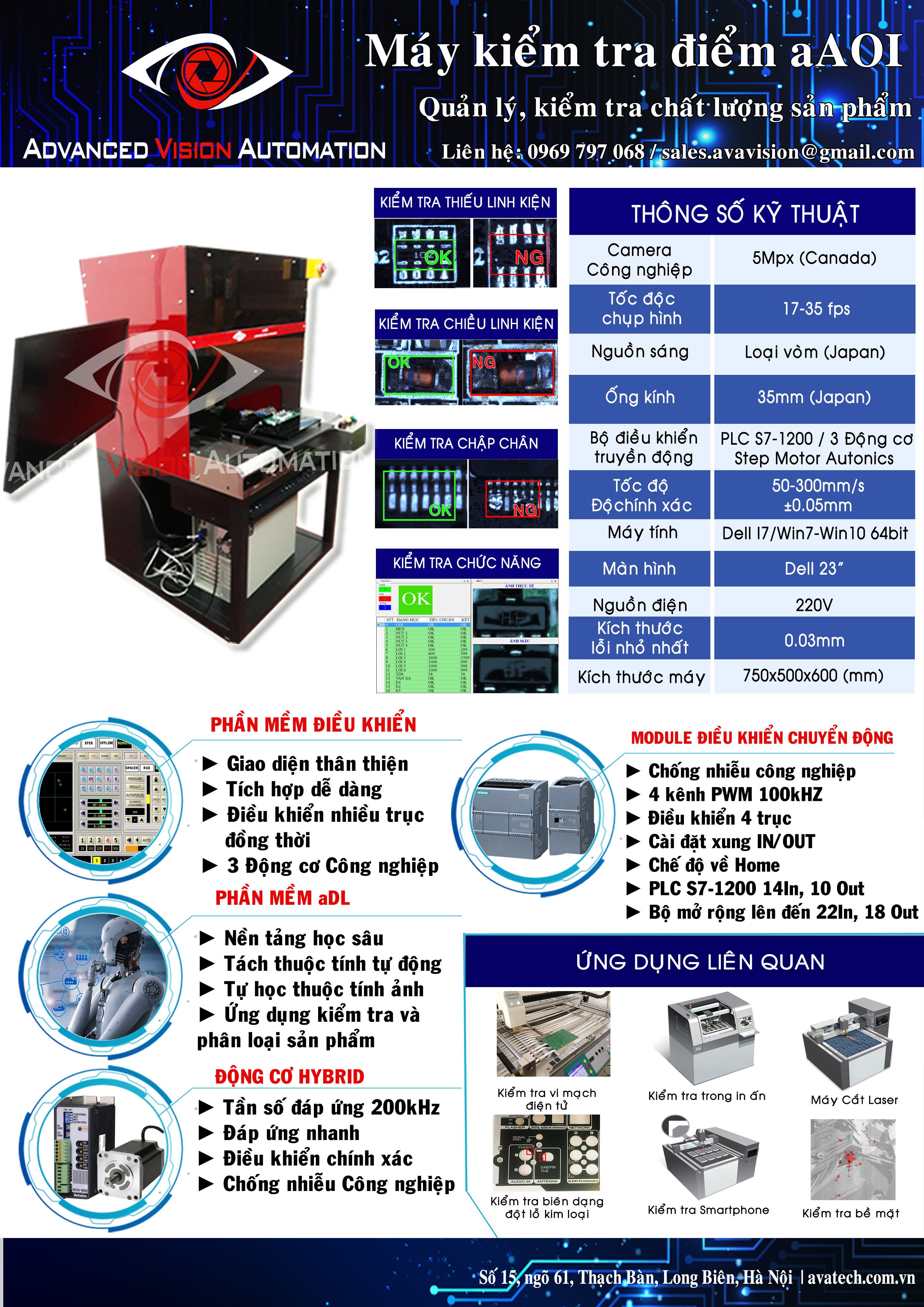 Máy kiểm tra điểm aAOI2000