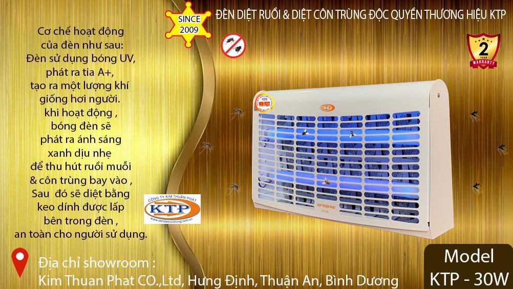 Đèn diệt côn trùng model KTP-30W 