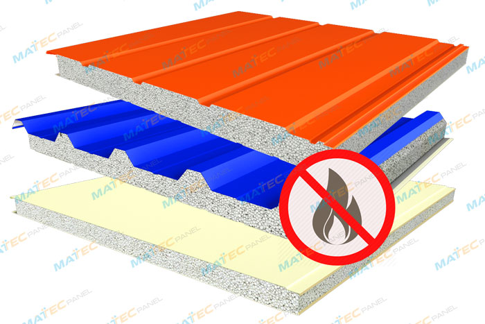 Tấm Panel EPS không cháy