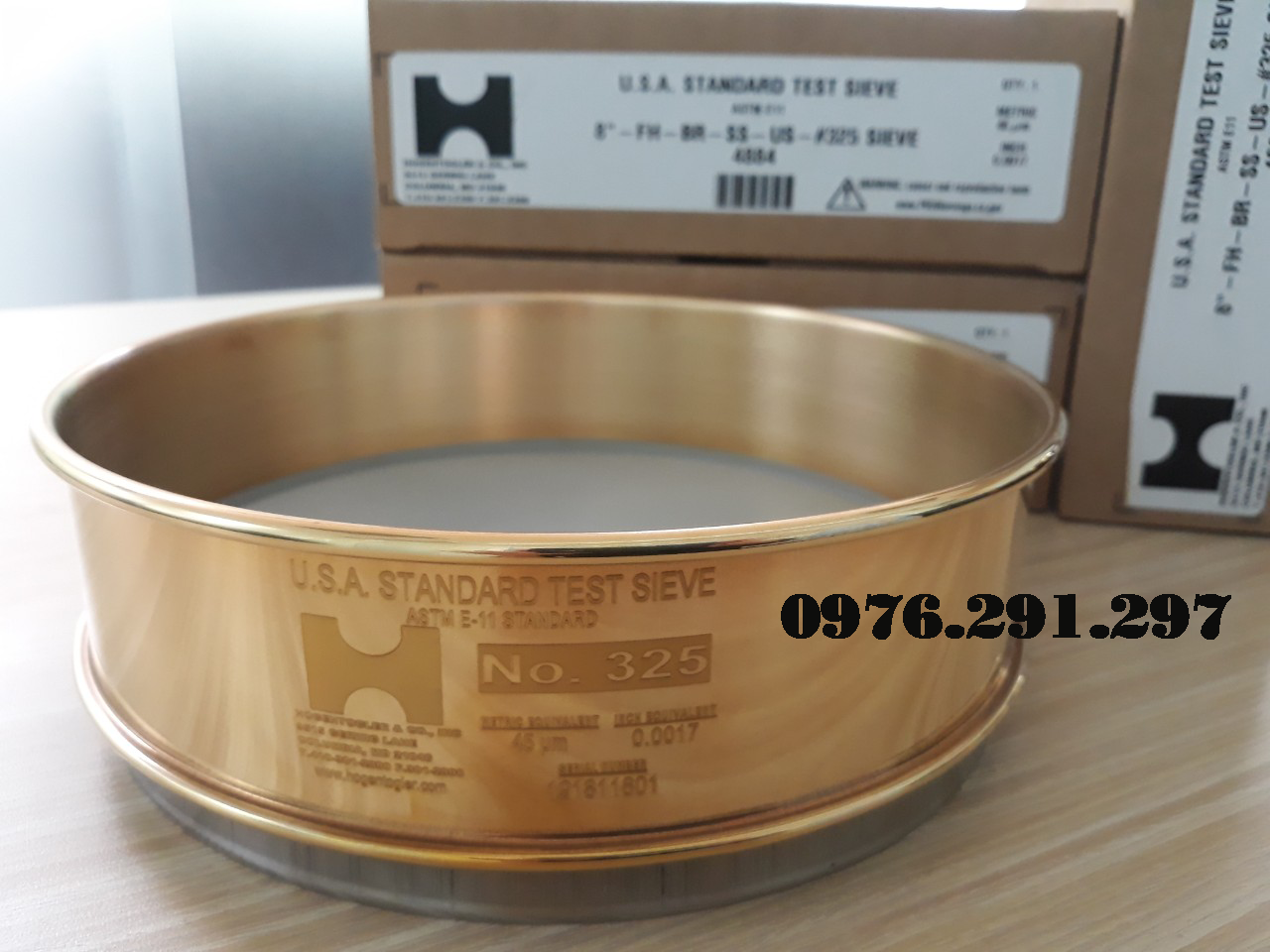 Sàng rây bột đk 8’’ lỗ 0.045mm Hogentogler Mỹ