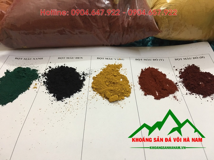 Bột màu oxit sắt phụ gia sản xuất gạch terrazzo