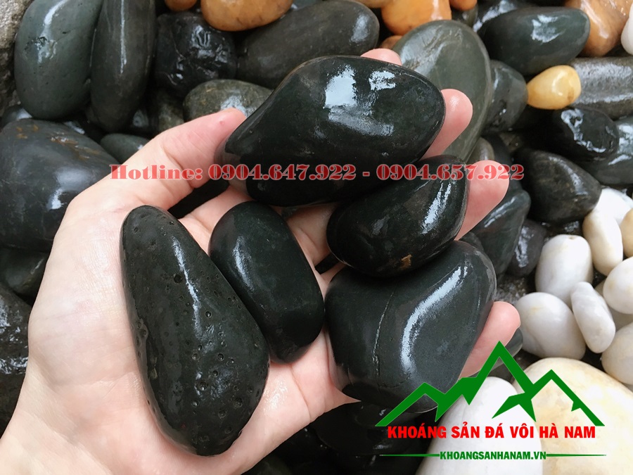 Địa chỉ bán sỏi cuội đen, sỏi cuội trắng, sỏi cuội vàng tốt nhẩt