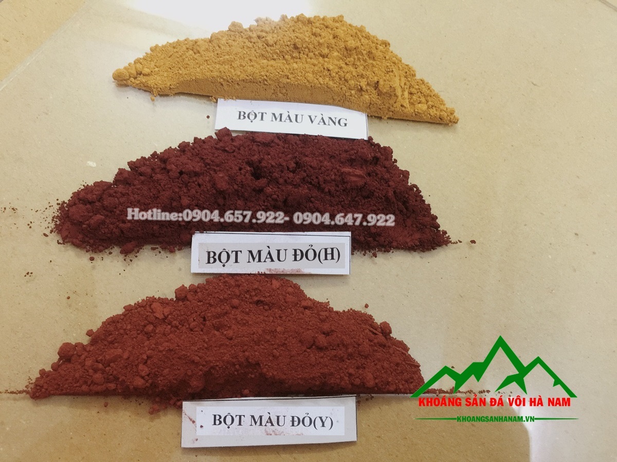 Bột màu oxit sắt phụ gia sản xuất gạch terrazzo
