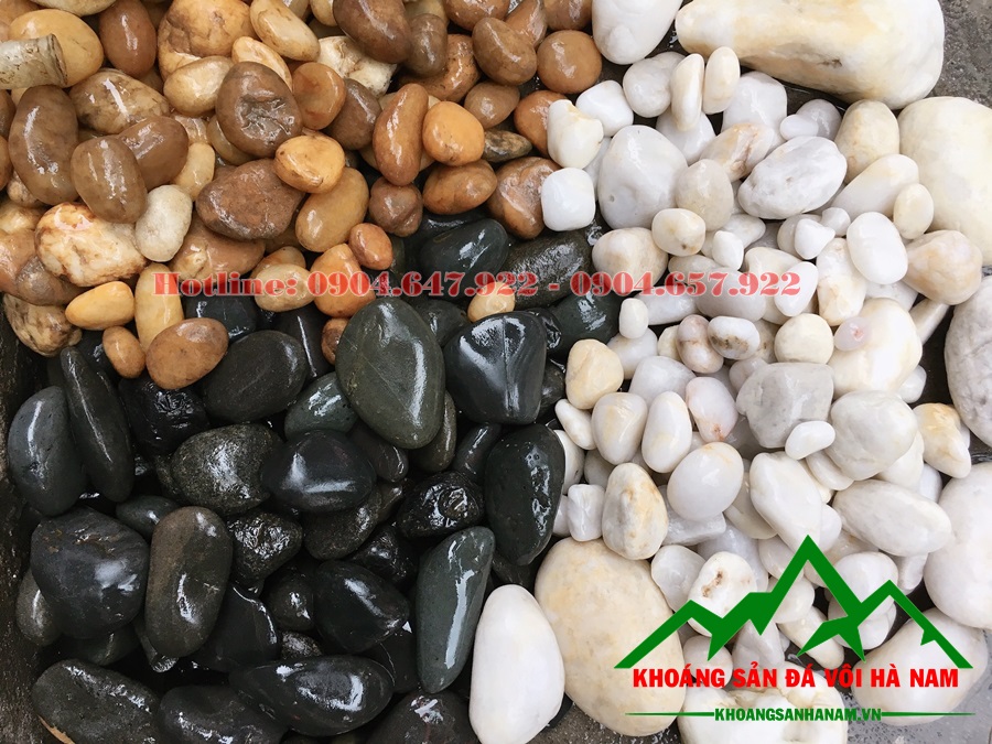 Địa chỉ bán sỏi cuội đen, sỏi cuội trắng, sỏi cuội vàng tốt nhẩt