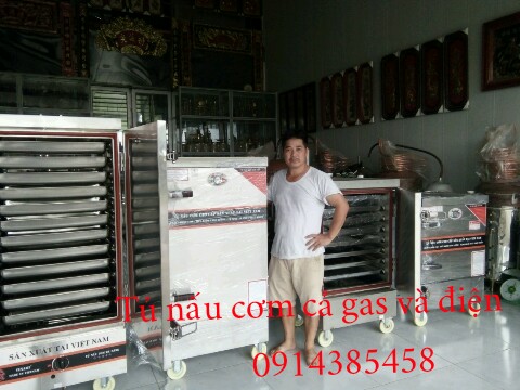Tủ nấu cơm cả ga và điện