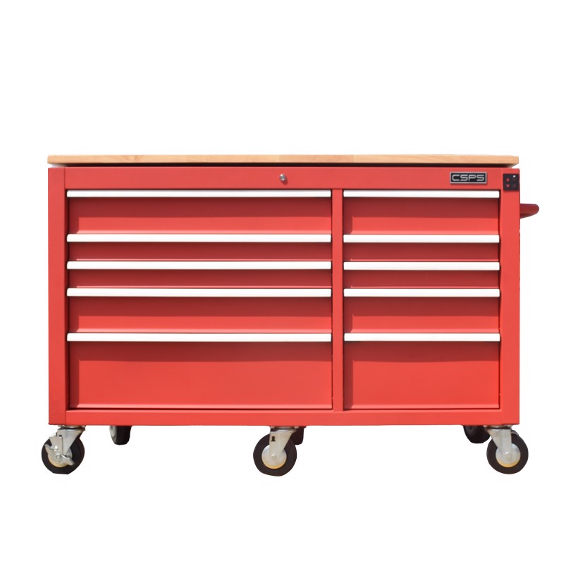 Tủ dụng cụ điện CSPS 142cm - 10 hộc kéo – Đỏ/Đen