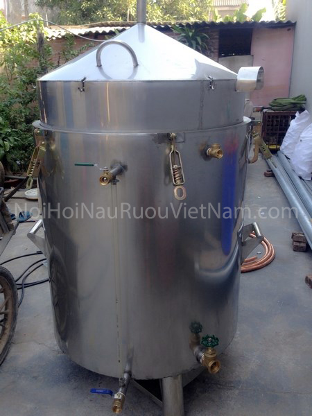 Nồi hơi nấu rượu 100kg