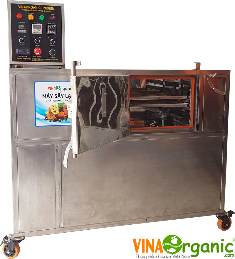 Máy sấy lạnh bơm nhiệt 6 khay VinaOrganic
