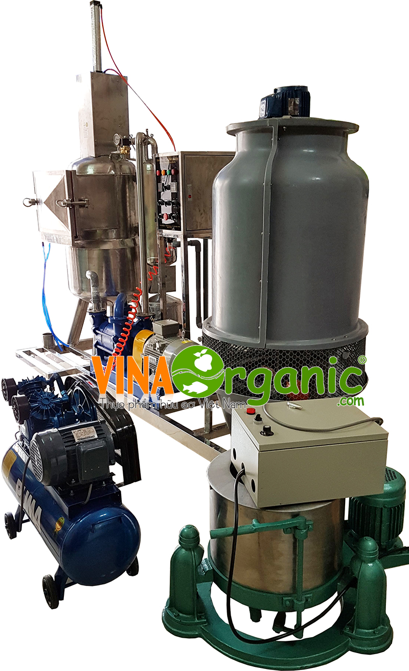 Máy chiên chân không 5Kg 2019 VinaOrganic