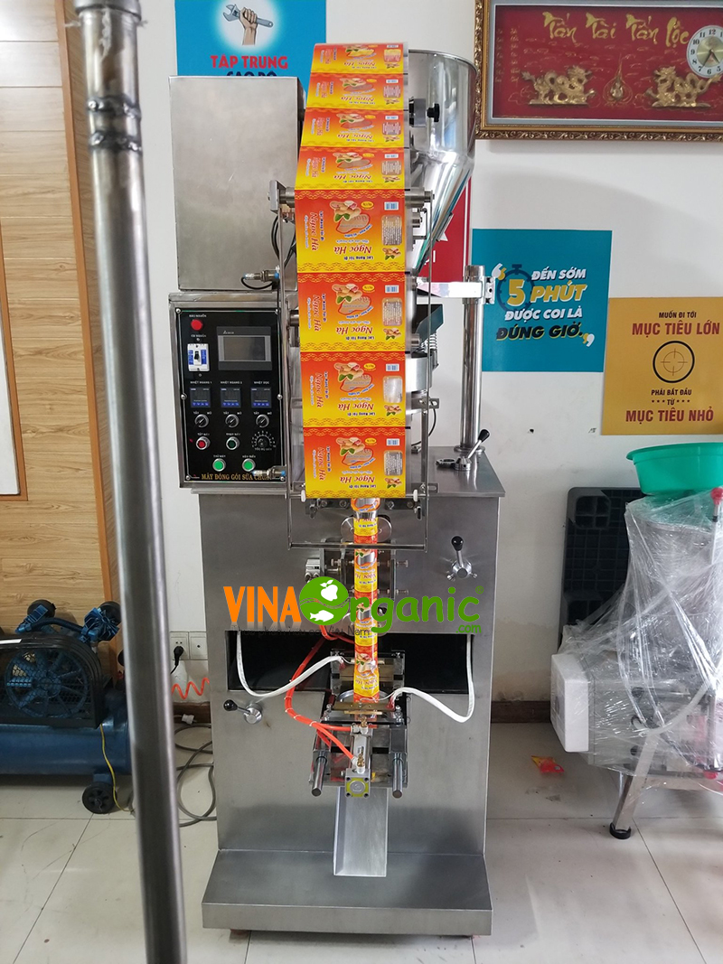Máy đóng gói tự động, đóng gói các loại hạt có định lượng VinaOrganic