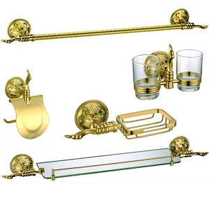  Bộ phụ kiện nhà tắm mạ vàng TOPY 6110