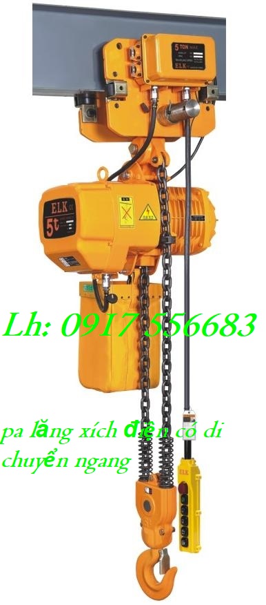 Pa lăng xích điện ELK 3 tấn có di chuyển ngang HKDM0301S