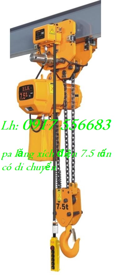 Pa lăng xích điện ELK 7.5 tấn có di chuyển ngang HKDM07503S