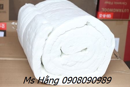 Bông ceramic dạng cuộn, cuộn bông ceramic chống cháy 1260 độ C