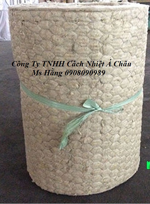 Bông sợi khoáng dạng cuộn, cuộn Rockwool cách nhiệt, bảo ôn