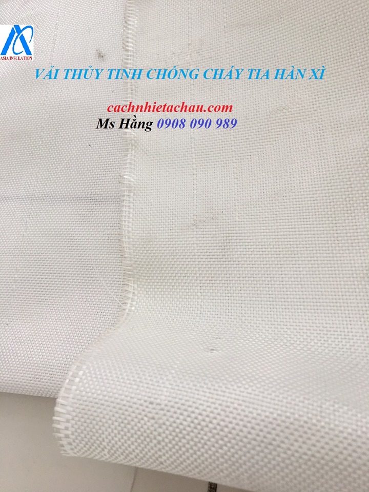Vải thuỷ tinh chống cháy, chống tia lửa hàn, cách nhiệt, giảm ồn