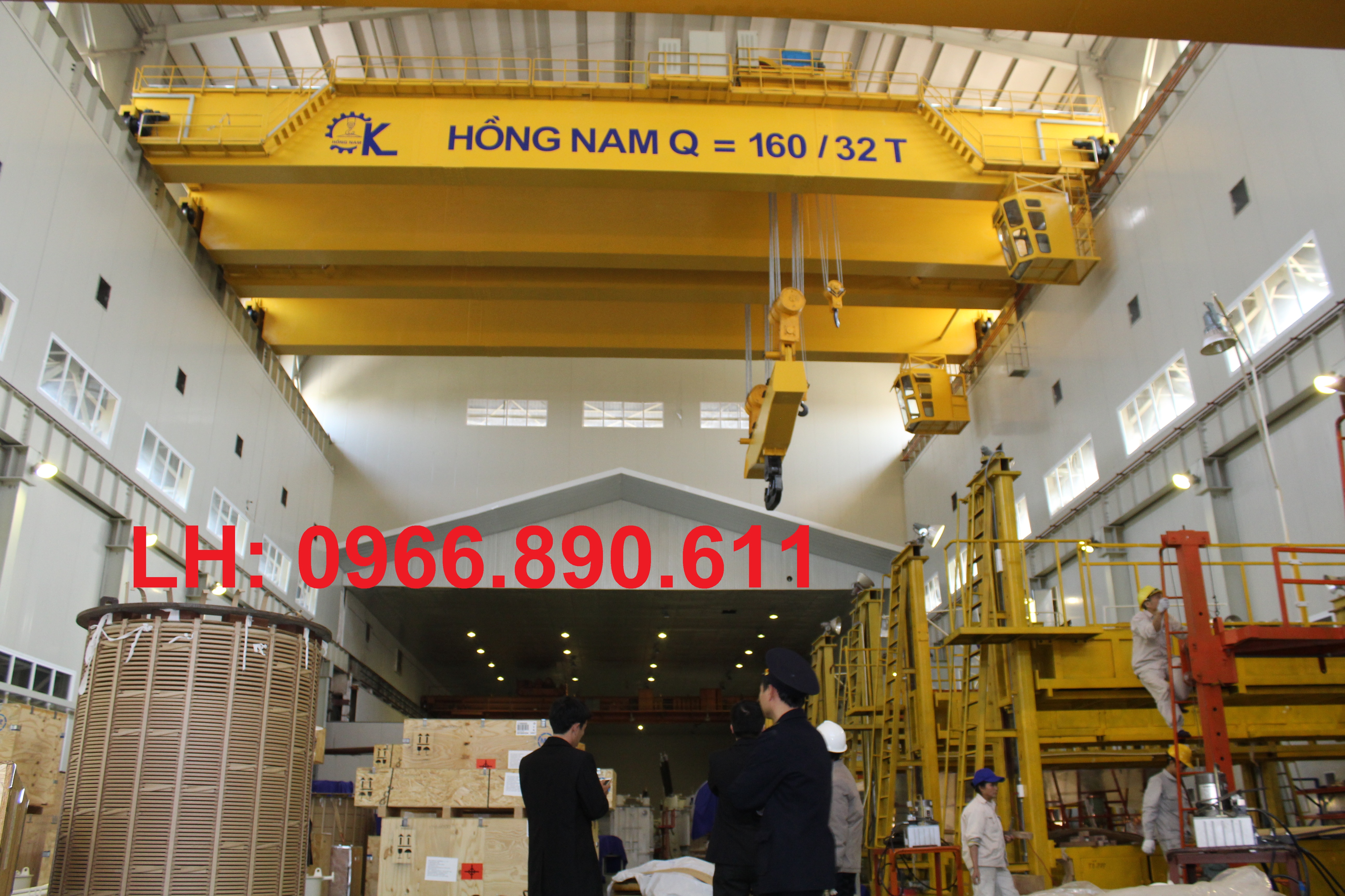 Cầu trục hai dầm 160/ 32 tấn