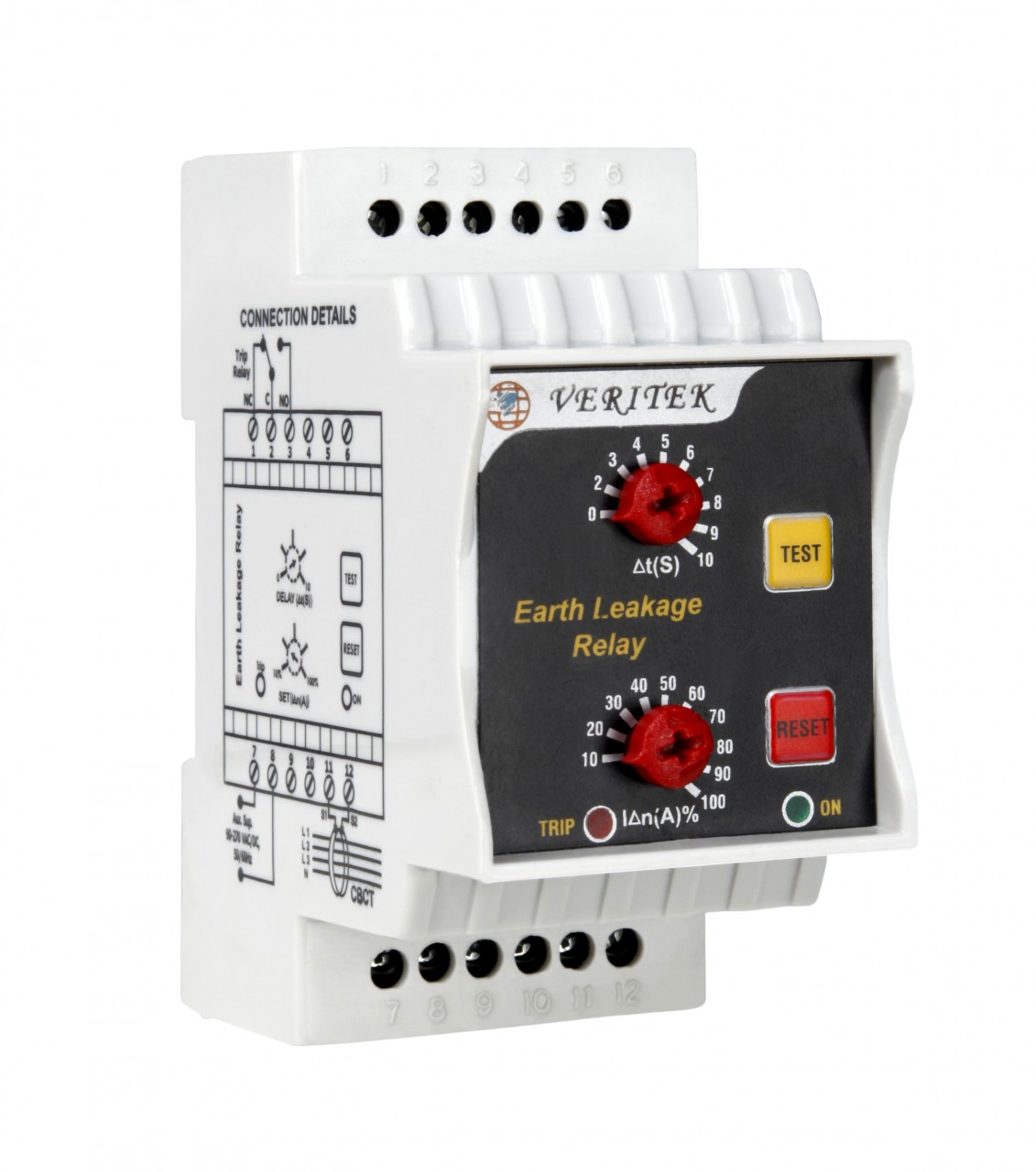 Relay bảo vệ dòng rò và chạm đất loại lắp đặt trên Din Rail VIPS-98