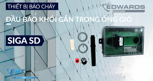 Đầu báo khói gắn trong ống gió thông minh