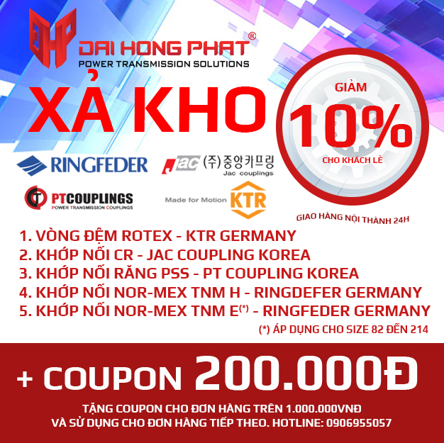 Xả kho hàng khủng tháng 6- Khớp nối trục
